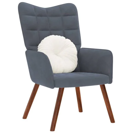 Sillón de relax de terciopelo gris oscuro by , Armchairs - Ref: Foro24-4016811, Price: 112,19 €, Discount: %