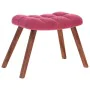 Sillón de relax con reposapiés terciopelo rojo tinto by , Armchairs - Ref: Foro24-4016826, Price: 103,59 €, Discount: %
