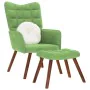 Sillón de relax con reposapiés terciopelo verde claro by , Armchairs - Ref: Foro24-4016824, Price: 134,94 €, Discount: %