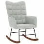 Silla mecedora de terciopelo gris claro by , Rocking chairs - Ref: Foro24-4016832, Price: 115,29 €, Discount: %