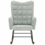 Silla mecedora de terciopelo gris claro by , Rocking chairs - Ref: Foro24-4016832, Price: 115,29 €, Discount: %