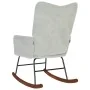 Silla mecedora de terciopelo gris claro by , Rocking chairs - Ref: Foro24-4016832, Price: 115,29 €, Discount: %