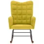 Silla mecedora de terciopelo amarillo by , Rocking chairs - Ref: Foro24-4016839, Price: 107,24 €, Discount: %