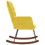 Silla mecedora de terciopelo amarillo by , Rocking chairs - Ref: Foro24-4016839, Price: 107,24 €, Discount: %