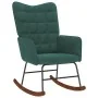 Mecedora con taburete de terciopelo verde oscuro von , Schaukelstühle - Ref: Foro24-4016845, Preis: 139,17 €, Rabatt: %