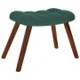 Mecedora con taburete de terciopelo verde oscuro von , Schaukelstühle - Ref: Foro24-4016845, Preis: 139,17 €, Rabatt: %