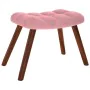Mecedora con taburete de terciopelo rosa by , Rocking chairs - Ref: Foro24-4016847, Price: 183,75 €, Discount: %