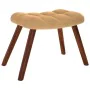 Mecedora con taburete de terciopelo marrón by , Rocking chairs - Ref: Foro24-4016851, Price: 140,20 €, Discount: %