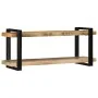 Estante de pared madera maciza de mango 110x33x45 cm von , CD- und DVD-Speicher - Ref: Foro24-4017488, Preis: 142,74 €, Rabat...