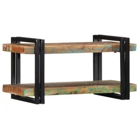 Estante de pared multicolor de madera maciza reciclada by , CD and DVD storage - Ref: Foro24-4017483, Price: 72,65 €, Discoun...