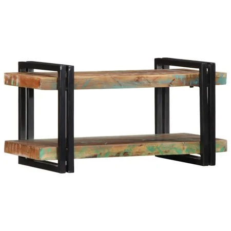 Estante de pared multicolor de madera maciza reciclada by , CD and DVD storage - Ref: Foro24-4017483, Price: 72,65 €, Discoun...