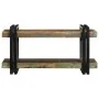 Estante de pared multicolor de madera maciza reciclada by , CD and DVD storage - Ref: Foro24-4017483, Price: 72,65 €, Discoun...
