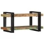 Estante de pared multicolor de madera maciza reciclada by , CD and DVD storage - Ref: Foro24-4017483, Price: 72,65 €, Discoun...