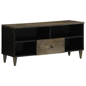 Mueble de TV madera maciza de mango negro 100x33x46 cm von , TV-Möbel - Ref: Foro24-4017808, Preis: 97,84 €, Rabatt: %
