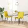 Sillas de comedor 2 unidades terciopelo amarillo de , Sillas de comedor - Ref: Foro24-4101064, Precio: 81,45 €, Descuento: %