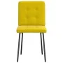 Sillas de comedor 2 unidades terciopelo amarillo de , Sillas de comedor - Ref: Foro24-4101064, Precio: 81,45 €, Descuento: %