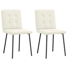 Sillas de comedor 2 unidades terciopelo crema von , Essstühle - Ref: Foro24-4101066, Preis: 102,09 €, Rabatt: %