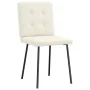 Sillas de comedor 2 unidades terciopelo crema de , Sillas de comedor - Ref: Foro24-4101066, Precio: 102,06 €, Descuento: %