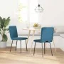 Sillas de comedor 2 unidades terciopelo azul de , Sillas de comedor - Ref: Foro24-4101219, Precio: 86,60 €, Descuento: %