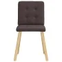 Sillas de comedor 2 unidades tela marrón oscuro de , Sillas de comedor - Ref: Foro24-4101072, Precio: 100,58 €, Descuento: %
