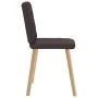 Sillas de comedor 2 unidades tela marrón oscuro de , Sillas de comedor - Ref: Foro24-4101072, Precio: 100,58 €, Descuento: %