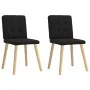 Sillas de comedor 2 unidades tela negro de , Sillas de comedor - Ref: Foro24-4101070, Precio: 100,58 €, Descuento: %