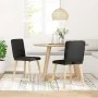 Sillas de comedor 2 unidades tela negro de , Sillas de comedor - Ref: Foro24-4101070, Precio: 100,58 €, Descuento: %