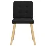 Sillas de comedor 2 unidades tela negro de , Sillas de comedor - Ref: Foro24-4101070, Precio: 100,58 €, Descuento: %