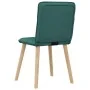 Sillas de comedor 2 unidades tela verde oscuro de , Sillas de comedor - Ref: Foro24-4101225, Precio: 104,31 €, Descuento: %