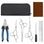 Set de tijeras de peluquería canina 6 piezas acero inoxidable von , Haarschneidemaschinen für Haustiere - Ref: Foro24-4101329...