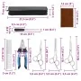 Set de tijeras de peluquería canina 6 piezas acero inoxidable von , Haarschneidemaschinen für Haustiere - Ref: Foro24-4101329...