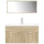 Set de muebles de baño 3 pzas madera contrachapada roble Sonoma de , Muebles de baño - Ref: Foro24-3325019, Precio: 306,25 €,...