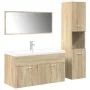 Juego de muebles de baño 4 pzas contrachapada roble Sonoma von , Badezimmermöbel - Ref: Foro24-3325025, Preis: 346,41 €, Raba...