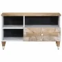 Mueble de TV madera maciza de mango 80x33,5x46 cm by , CD and DVD storage - Ref: Foro24-4018681, Price: 63,98 €, Discount: %