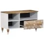 Mueble de TV madera maciza de mango 80x33,5x46 cm by , CD and DVD storage - Ref: Foro24-4018681, Price: 63,98 €, Discount: %