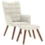 Sillón de relax con taburete terciopelo crema von , Sessel - Ref: Foro24-4016830, Preis: 145,68 €, Rabatt: %