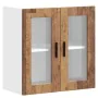 Armario de pared para cocina puerta cristal Porto madera vieja by , Kitchen cabinets - Ref: Foro24-854155, Price: 66,89 €, Di...