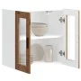 Armario de pared para cocina puerta cristal Porto madera vieja by , Kitchen cabinets - Ref: Foro24-854155, Price: 66,89 €, Di...