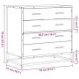 Cajonera de madera contrachapada color roble sonoma 70x41x70 cm by , Drawers - Ref: Foro24-849080, Price: 121,25 €, Discount: %