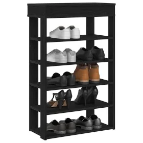 Mueble zapatero de madera de ingeniería negro 60x30x98 cm by , Shoe racks and shoe organizers - Ref: Foro24-859924, Price: 65...