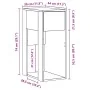 Torre de ordenador con cajón roble ahumado 30x44x74 cm by , Desks - Ref: Foro24-858735, Price: 53,63 €, Discount: %