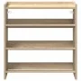 Mueble zapatero madera contrachapada roble sonoma 60x25x62 cm by , Shoe racks and shoe organizers - Ref: Foro24-859889, Price...