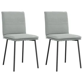 Sillas de comedor 2 unidades terciopelo gris claro de , Sillas de comedor - Ref: Foro24-4101244, Precio: 93,09 €, Descuento: %