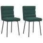Sillas de comedor 2 unidades terciopelo verde oscuro de , Sillas de comedor - Ref: Foro24-4101284, Precio: 94,10 €, Descuento: %