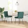 Sillas de comedor 2 unidades terciopelo verde oscuro de , Sillas de comedor - Ref: Foro24-4101284, Precio: 94,10 €, Descuento: %