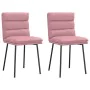 Sillas de comedor 2 unidades terciopelo rosa by , dining chairs - Ref: Foro24-4101286, Price: 95,03 €, Discount: %