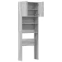 Armario de lavadora madera ingeniería gris sonoma 64x24x190 cm by , Accessories for washing machines and dryers - Ref: Foro24...
