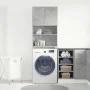 Armario de lavadora madera ingeniería gris hormigón 64x24x190cm by , Accessories for washing machines and dryers - Ref: Foro2...