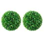 Bolas de boj artificial con luces LED 2 unidades 38 cm by , artificial flora - Ref: Foro24-3335901, Price: 84,05 €, Discount: %