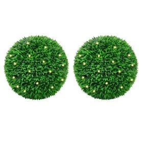 Bolas de boj artificial con luces LED 2 unidades 55 cm von , Künstliche Flora - Ref: Foro24-3335903, Preis: 166,29 €, Rabatt: %